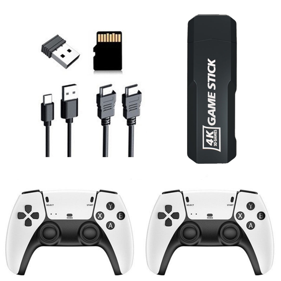60000 4K HDMI Retro Gaming Console W 2 Wireless Controller TV Video Game Stick