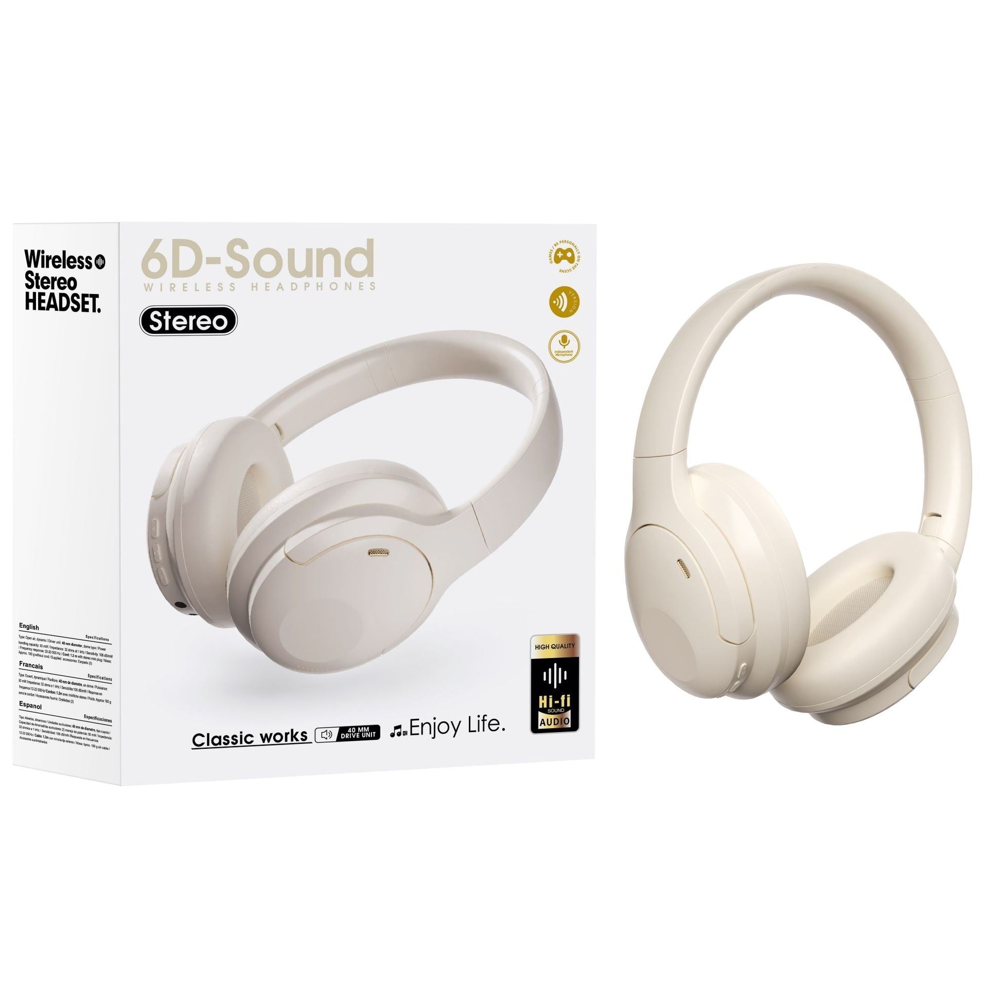 New ANC Active Noise-canceling Over-ear Headphones