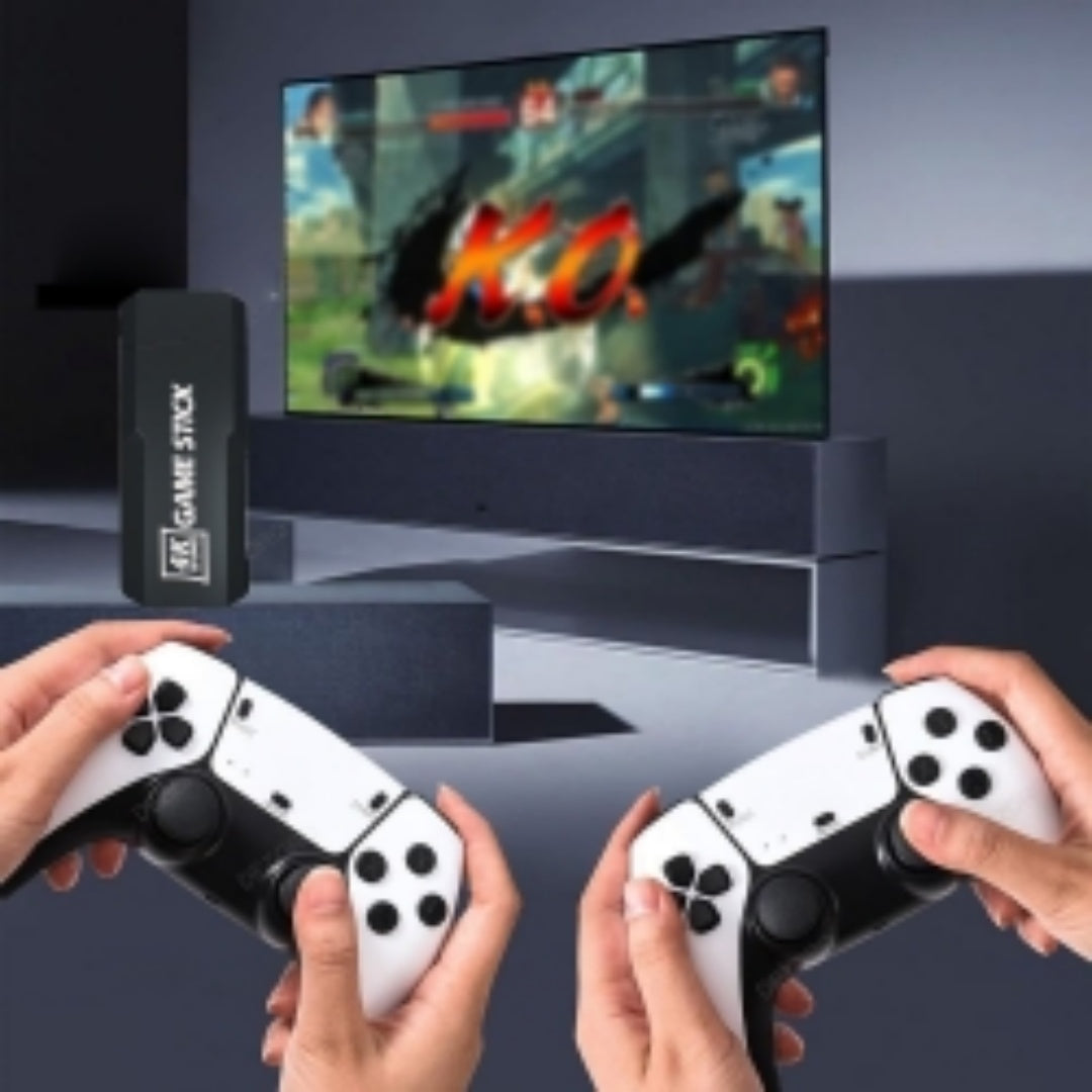 60000 4K HDMI Retro Gaming Console W 2 Wireless Controller TV Video Game Stick